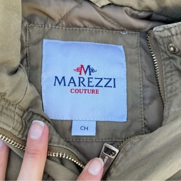 Tan Parka Jacket Women's size S - Picture 4 of 10